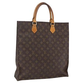 LOUIS VUITTON Sac Plat Monogram M51140 LV Auth 157365 Monogramme