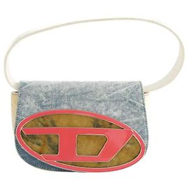 Diesel Borsa a spalla in denim - jeans blu Blu