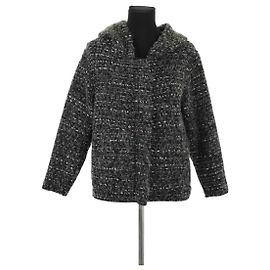 Isabel Marant Etoile Anthrazitfarbene Wolljacke Anthrazitgrau
