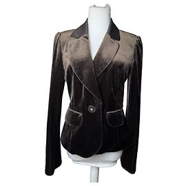 Vintage Courreges Samtblazer braun 40/L Braun