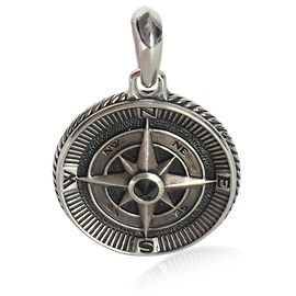 David Yurman Sterling Silber Maritime Compass Amulett Anhänger Andere