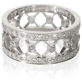 Tiffany & Co. Platin-Diamant Voile-Ring Andere