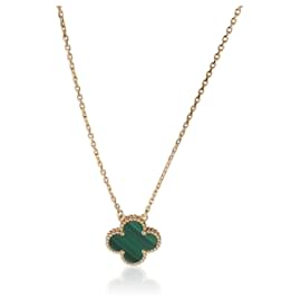 Colgante Vintage Alhambra de Malaquita y Oro Amarillo Van Cleef & Arpels Otro