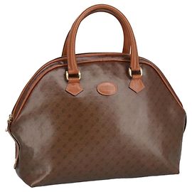 Bally Vintage Tote Bag Canvas Brown