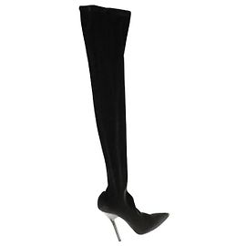 Givenchy Botas de veludo pretas Preto