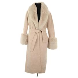 Maje Beige wool coat Beige