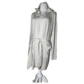 Abrigo vintage Courreges blanco M Beige