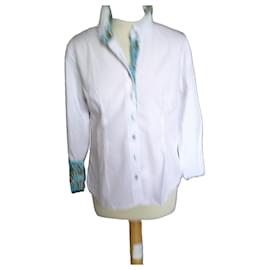 Autre Marque Blusa Pascal Morabito Blanca de Algodón Blanco