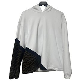 Hoodie FF Branco Fendi Marrom Preto Branco