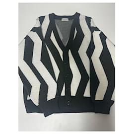 Autre Marque-Mood-One Static Cardigan-White,Olive green