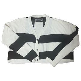 Autre Marque Gestreifter Cardigan Hic et Nunc Schwarz Weiß