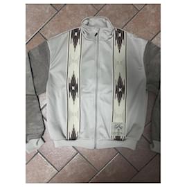 Autre Marque-Kapital KOCHI & ZEPHYR Track Jacket-Beige,Light brown,Dark brown