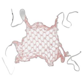 Prada 2016 runway pink pom-pom bib Pink