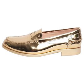 Tod's Goldene Lacklederschuhe - Größe EU 41 Golden