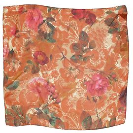 Vivienne Westwood Cachecol com estampa floral laranja Laranja