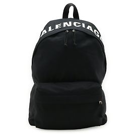 Zaino Wheel Balenciaga Nero Bianco Blu navy