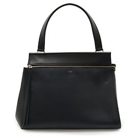 Céline CELINE Edge Medium Handbag/Shoulder Bag Black Navy blue