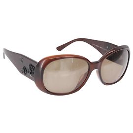 Óculos de sol Camélia de plástico da Chanel Marrom
