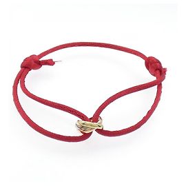 Pulsera de Cuerda Trinity de Cartier Rosa Blanco Dorado Amarillo