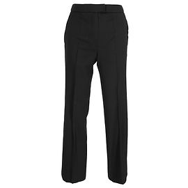 Givenchy Hochbundige gerade Hosen aus schwarzer Wolle Schwarz