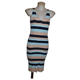 Robe Bcbg Max Azria viscose multicolore taille M Multicolore