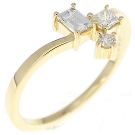 Autre Marque Anello Mosaic Solana 750 in oro giallo e diamante AHKAH D'oro