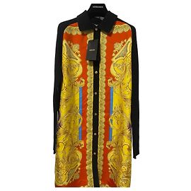 Robe Cardigan Barocco Goddess de Versace Multicolore