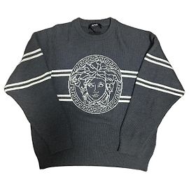 Moletom Cinza Versace Branco Cinza
