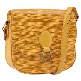 LOUIS VUITTON Bolso de Hombro Epi Saint Cloud PM Amarillo M52219 LV Auth 158626 Amarillo