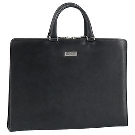 Handtasche aus schwarzem Leder mit Silber authentisch BURBERRY 151783 Schwarz Silber