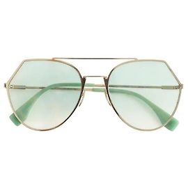 Fendi Gafas de sol aviador doradas Dorado