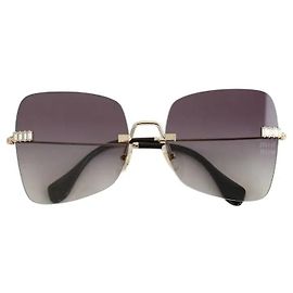 Miu Miu Occhiali da sole dorati D'oro