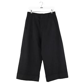 Marni Calça larga de lã preta Preto