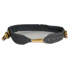 Vintage Fendi Wollgürtel grau Grau