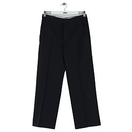 Chloé Stora Calça larga de lã marinha Azul marinho