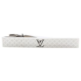 Fermaglio da cravatta in metallo argento per uomo Louis Vuitton Argento