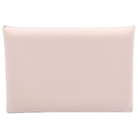 Monedero Calvi de Hermès en rosa Rosa