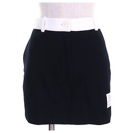 Gonna Mini in Tech Twill Thom Browne Blu Altro