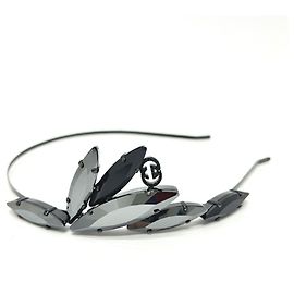 Accessorio per capelli GG Crystal e Bijou di GUCCI Nero