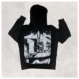 Autre Marque Sweat capuche noir Blue Marble - modèle Detroit - Taille M - Très bon état Autre