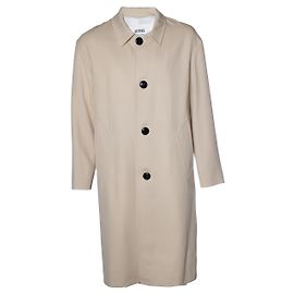 Ami, beige overcoat with 2 slip pockets Other