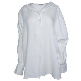 Autre Marque Elizabeth & James, camicia bianca in cotone con cappuccio Bianco