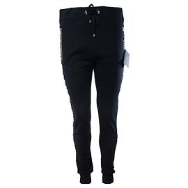 Balmain, calças jogger pretas com logo em relevo Preto