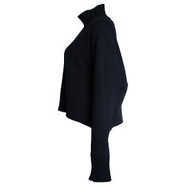 Jil Sander, Strickpullover mit Rollkragen Schwarz