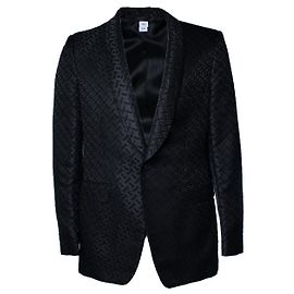 Schwarzer Blazer mit B-Druck von Burberry Schwarz