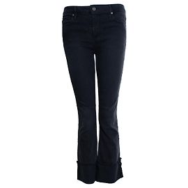 RtA, jeans pretos com efeito dobrado Preto