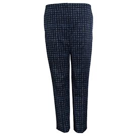 Calça estampada xadrez gráfica Prada Preto Azul