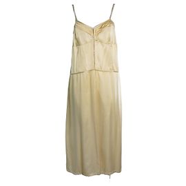 Vestido de seda amarillo de Dries van Noten Amarillo