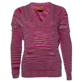 Missoni, pull rayé en rose et beige Rose Autre
