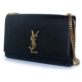 Borsa a spalla Medium Kate nera di Saint Laurent Nero
